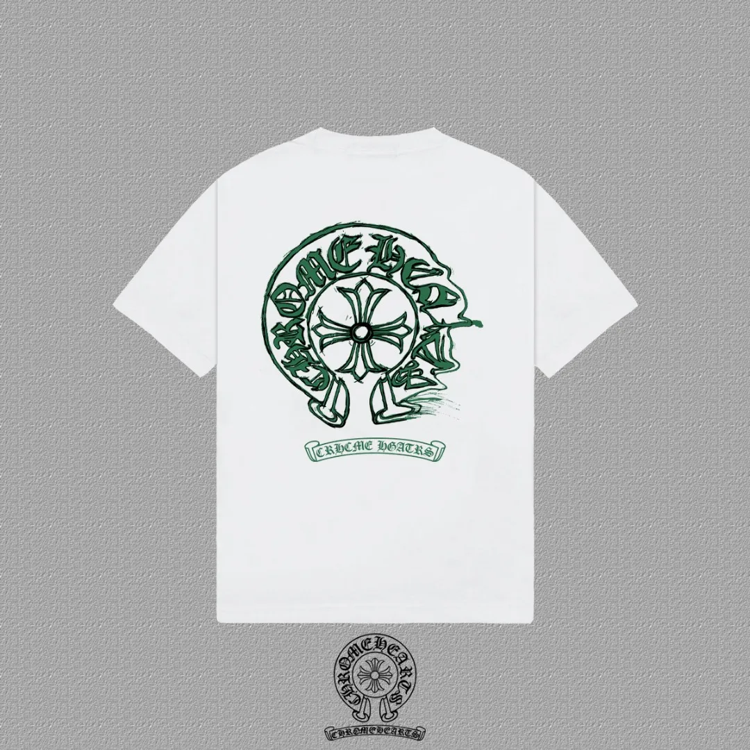 [CH ] 2026FW T LOGO Premium 26s Same Style ：Black White Green Size：S M L XL 2XL